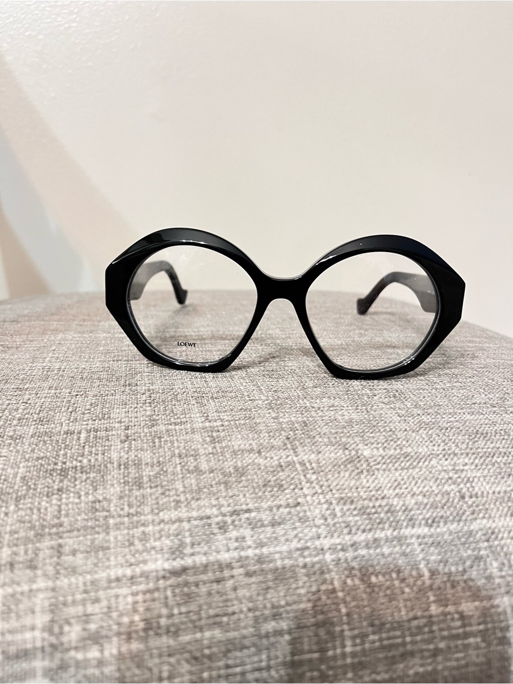 Loewe Black Geometric Round Women's Glasses